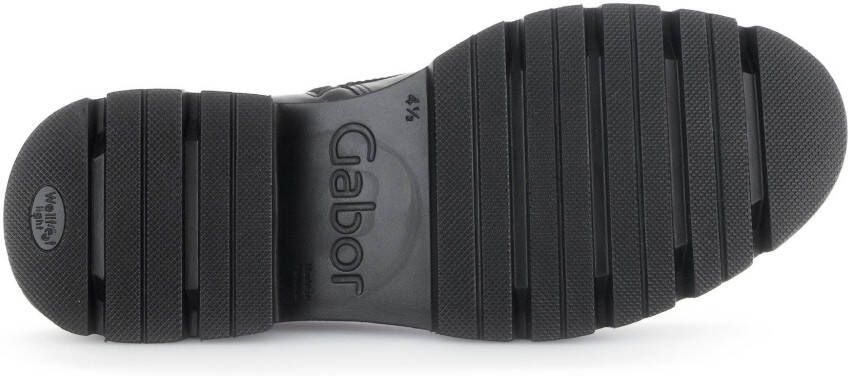 Gabor Veterschoenen blokhak plateau veterschoen met best fitting