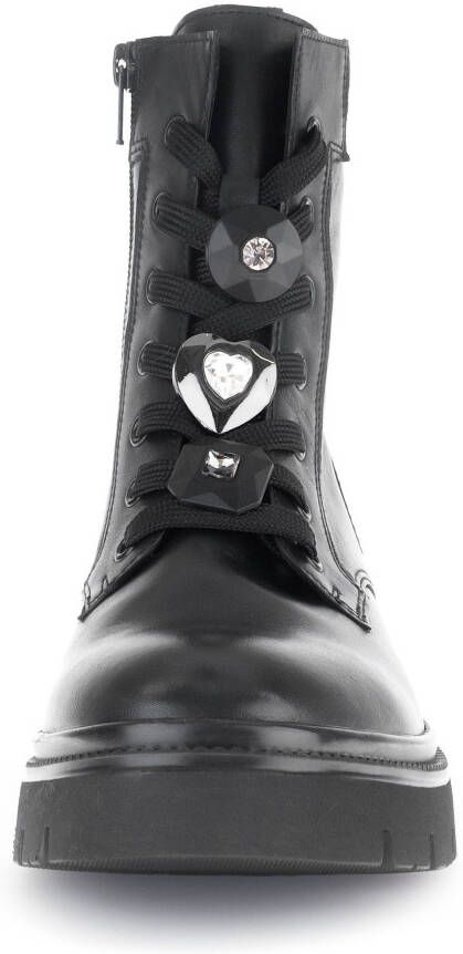 Gabor Veterschoenen blokhak plateau veterschoen met best fitting