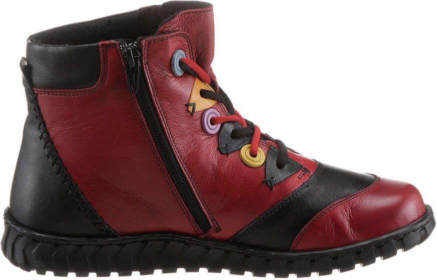 Gemini Hoge veterschoenen met contrastdetails g-wijdte