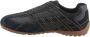 GEOX U Snake Original A heren leren sneaker slip-on U56MNB 022EK Blauw - Thumbnail 7