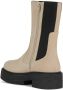 Geox Ademende en Gedempte Leren Hoge Laarzen Beige Dames - Thumbnail 4