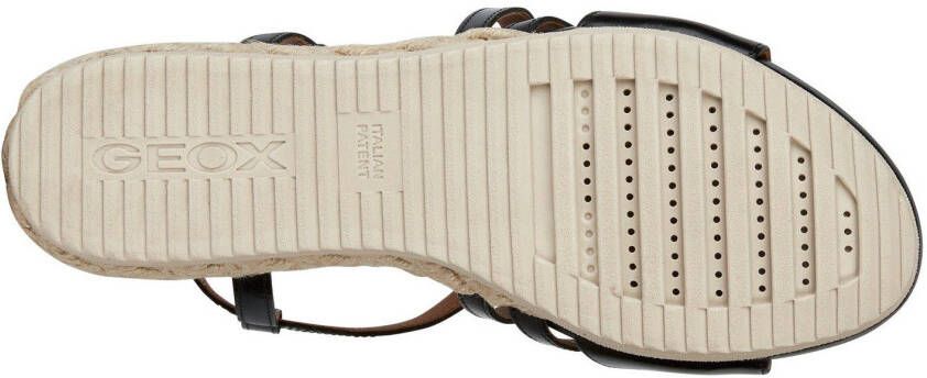 Geox Sandaaltjes D ISCHIA CORDA zomerschoen sandaal wig hak