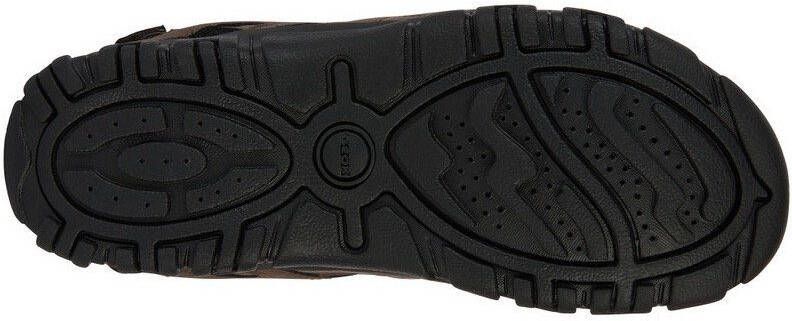 Geox Sandalen UOMO SANDAL STRADA C zomerschoen klittenbandschoen outdoorsandaal met leren voetbed