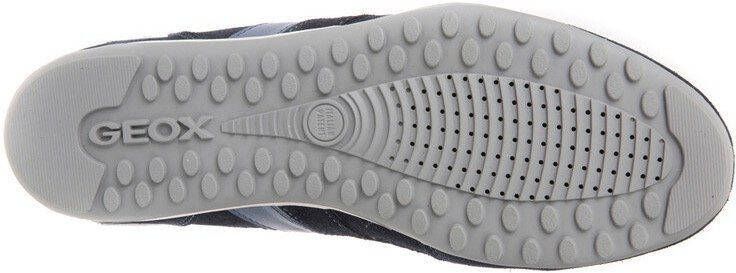 Geox Sneakers U WELLS A met strepen aan de zijkant vrijetijdsschoen lage schoen veterschoen