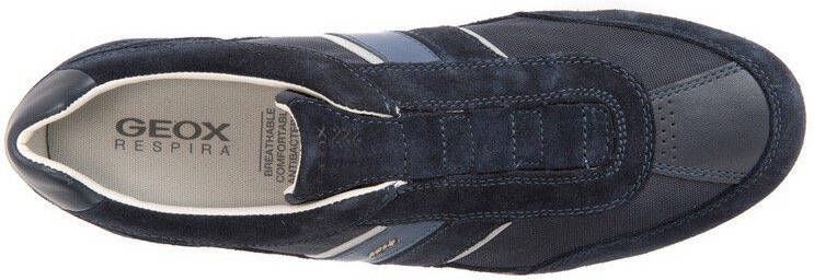 Geox Sneakers U WELLS A met strepen aan de zijkant vrijetijdsschoen lage schoen veterschoen