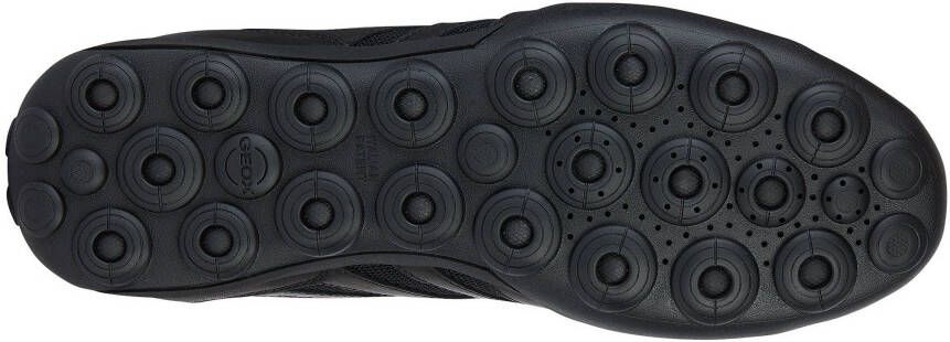 Geox Sneakers U SNAKE 2.0 A met donkere zool vrijetijdsschoen lage schoen veterschoen