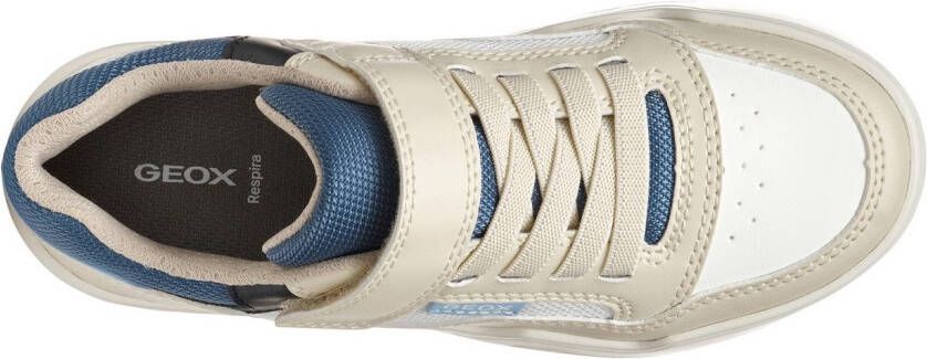 Geox Sneakers J Perth Boy retro sneaker slip-on sneaker met klittenbandsluiting