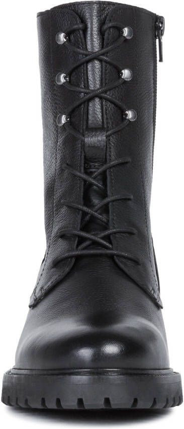 Geox Veterlaarsjes D HOARA businessmode veterschoenen comfort schoen met blokhak