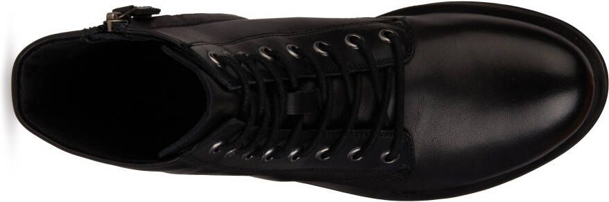 Geox Veterlaarsjes D RAWELLE businessmode blokhak veterschoenen met binnenrits