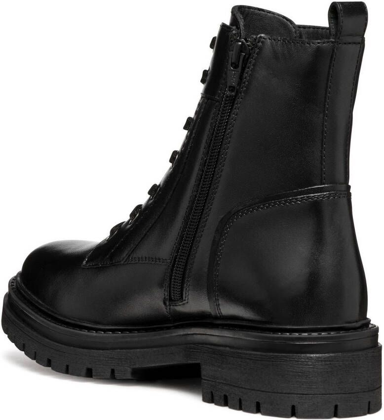 Geox Veterschoenen D IRIDEA G Chunky boot plateau enkellaars met blokhak