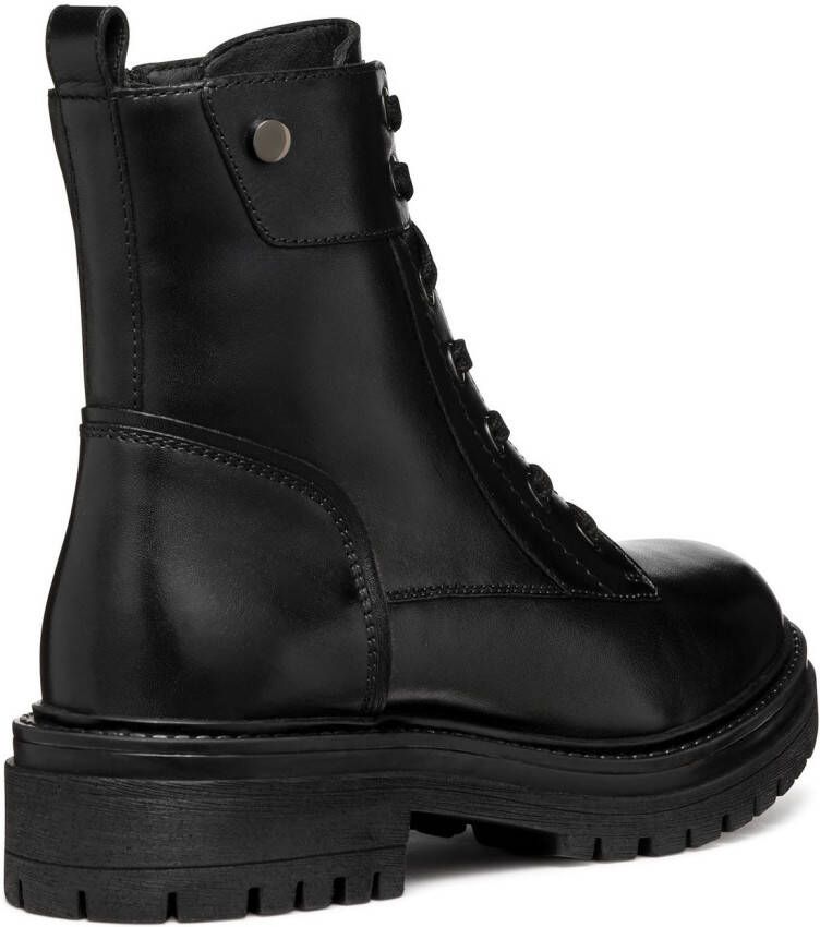 Geox Veterschoenen D IRIDEA G Chunky boot plateau enkellaars met blokhak