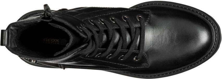 Geox Veterschoenen D IRIDEA G Chunky boot plateau enkellaars met blokhak