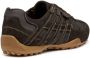 GEOX U Snake Original heren leren sportschoenen U55MNB 022EK Bruin - Thumbnail 4