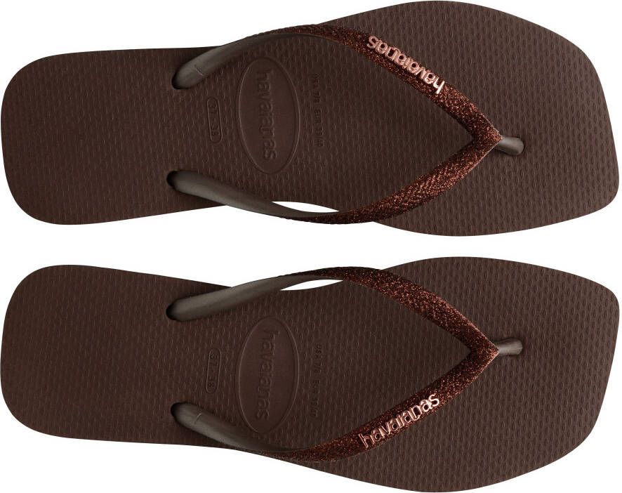 Havaianas Teenslippers SQUARE GLITTER zomerschoen slippers poolslides met glitter