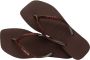 HAVAIANAS Teenslippers Dames Square Glitter Maat: 35 36 Materiaal: Rubber Kleur: Bruin - Thumbnail 7