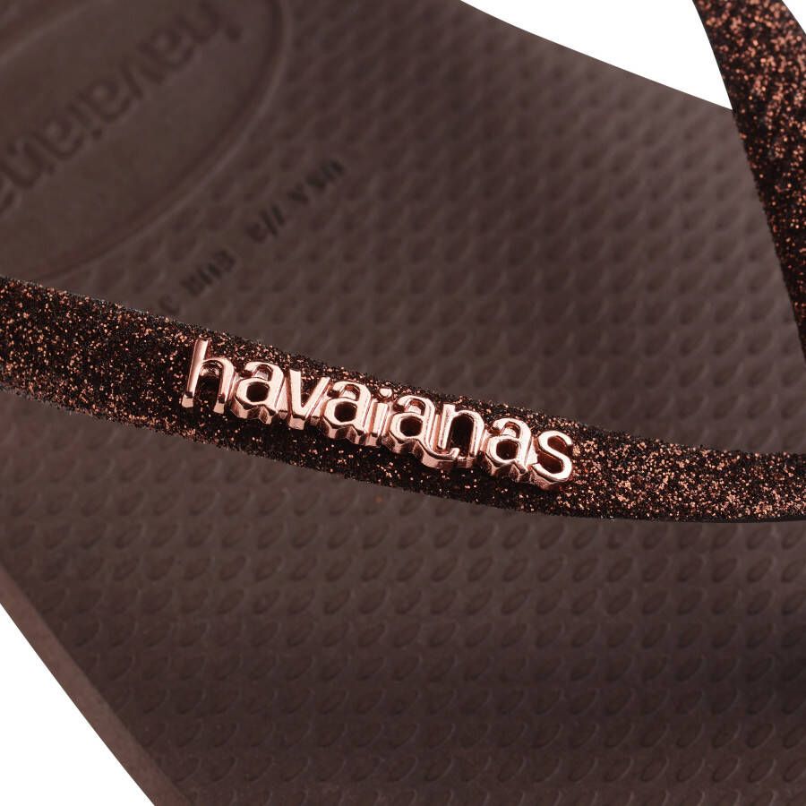 Havaianas Teenslippers SQUARE GLITTER zomerschoen slippers poolslides met glitter