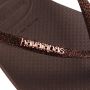 HAVAIANAS Teenslippers Dames Square Glitter Maat: 35 36 Materiaal: Rubber Kleur: Bruin - Thumbnail 9