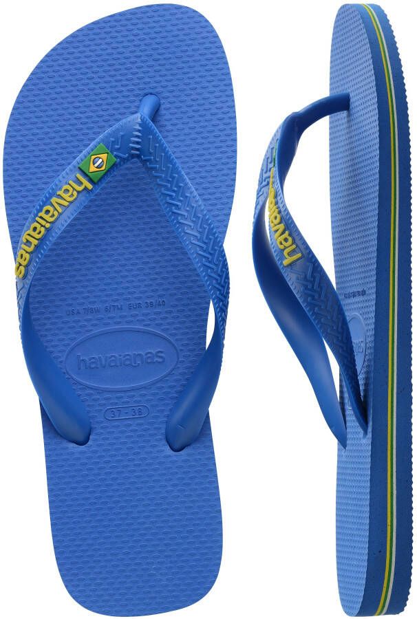 Havaianas Teenslippers BRASIL LOGO NEON zomerschoen slippers poolslides met braziliaans detail