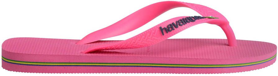 Havaianas Teenslippers BRASIL LOGO NEON zomerschoen slippers poolslides met braziliaans detail