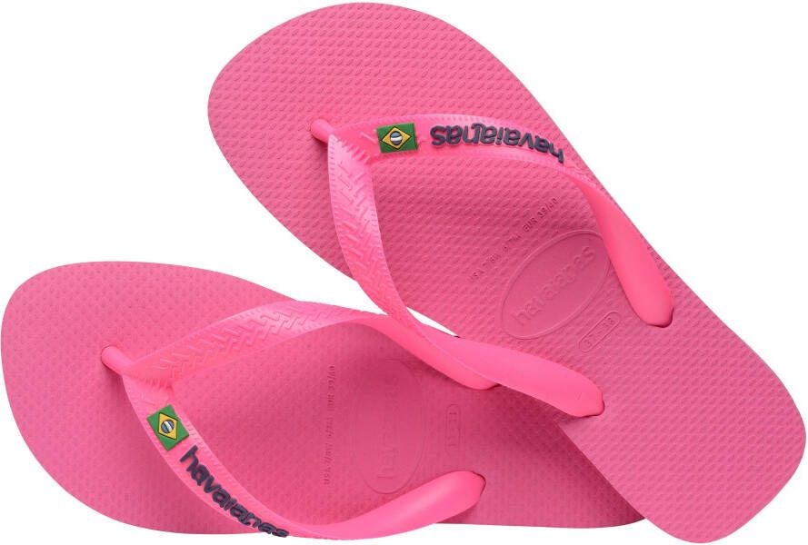 Havaianas Teenslippers BRASIL LOGO NEON zomerschoen slippers poolslides met braziliaans detail