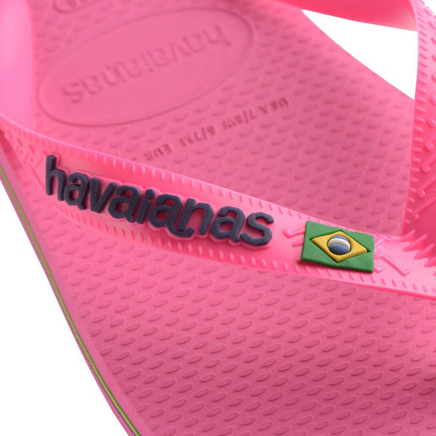 Havaianas Teenslippers BRASIL LOGO NEON zomerschoen slippers poolslides met braziliaans detail