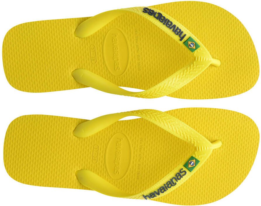 Havaianas Teenslippers BRASIL LOGO NEON zomerschoen slippers poolslides met braziliaans detail
