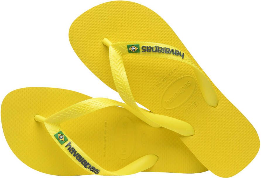 Havaianas Teenslippers BRASIL LOGO NEON zomerschoen slippers poolslides met braziliaans detail
