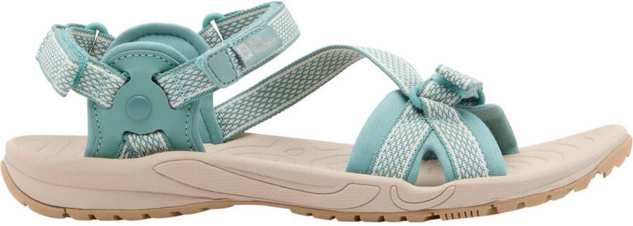 Jack Wolfskin Outdoorsandalen LAKEWOOD RIDE SANDAL W met klittenbandsluiting