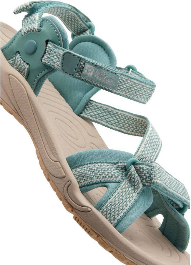Jack Wolfskin Outdoorsandalen LAKEWOOD RIDE SANDAL W met klittenbandsluiting