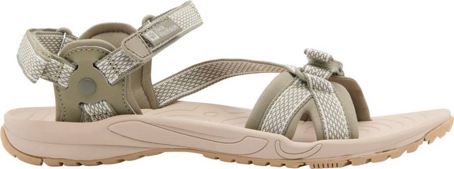 Jack Wolfskin Outdoorsandalen LAKEWOOD RIDE SANDAL W met klittenbandsluiting