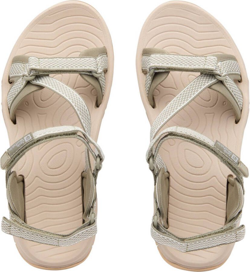 Jack Wolfskin Outdoorsandalen LAKEWOOD RIDE SANDAL W met klittenbandsluiting