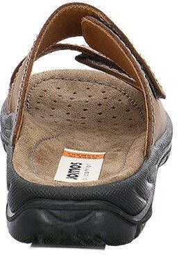 Jomos Slippers Mobila zomerschoen slippers klittenbandschoen met leren binnenzool