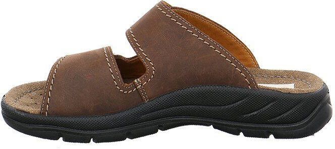 Jomos Slippers Mobila zomerschoen slippers klittenbandschoen met leren binnenzool