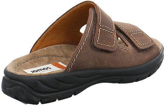 Jomos Slippers Mobila zomerschoen slippers klittenbandschoen met leren binnenzool