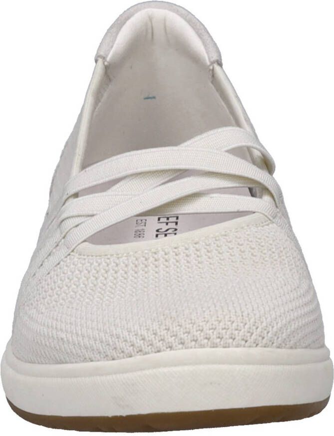 Josef Seibel Ballerina's met riempje Caren 67 slipper sneaker instapschoen met metallic inzet op de hiel