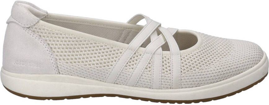 Josef Seibel Ballerina's met riempje Caren 67 slipper sneaker instapschoen met metallic inzet op de hiel