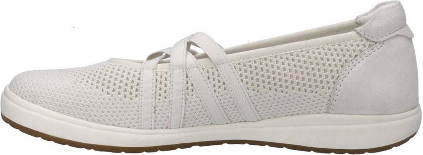 Josef Seibel Ballerina's met riempje Caren 67 slipper sneaker instapschoen met metallic inzet op de hiel