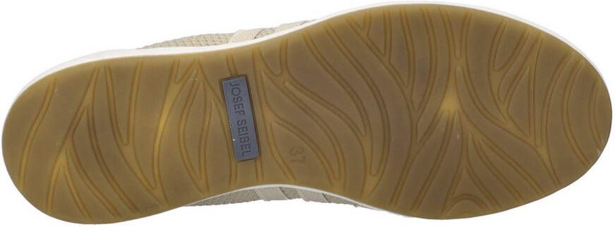 Josef Seibel Ballerina's met riempje Caren 67 slipper sneaker instapschoen met metallic inzet op de hiel