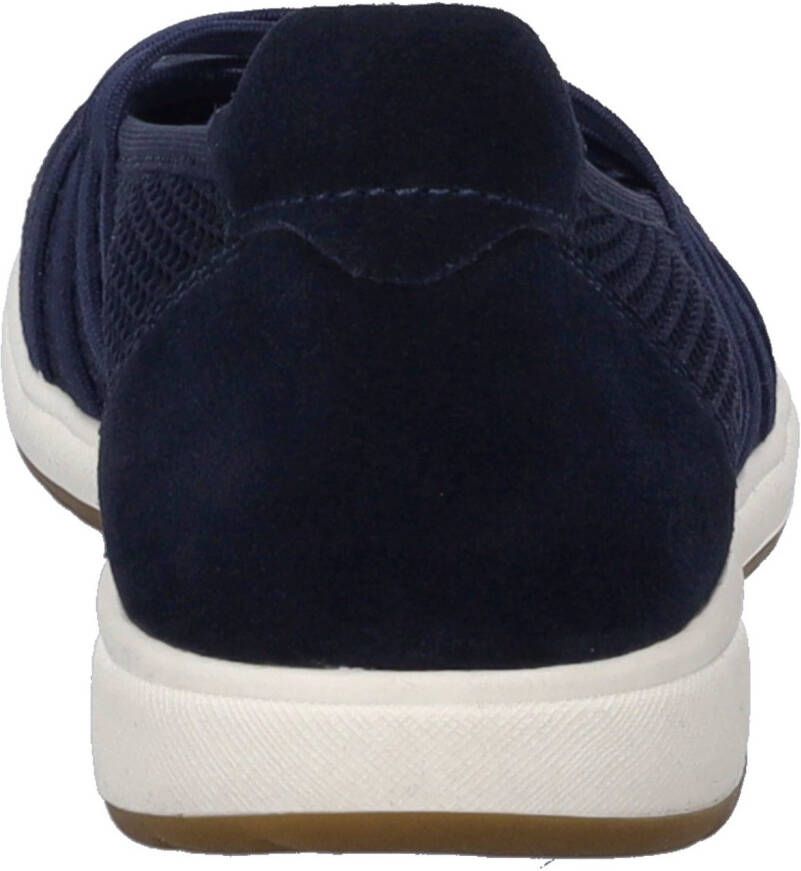 Josef Seibel Ballerina's met riempje Caren 67 slipper sneaker instapschoen met metallic inzet op de hiel