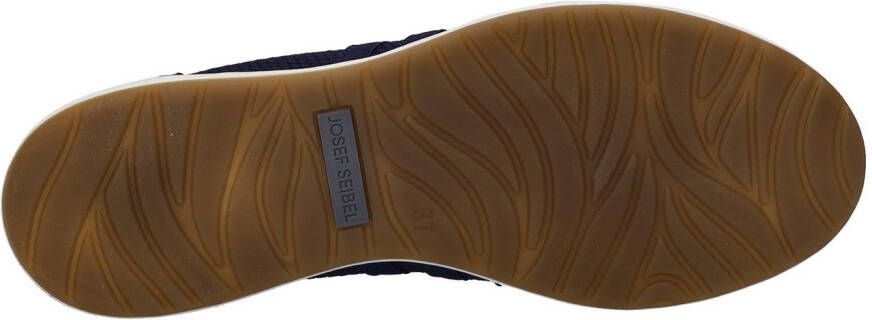 Josef Seibel Ballerina's met riempje Caren 67 slipper sneaker instapschoen met metallic inzet op de hiel