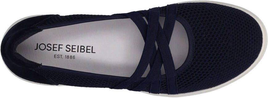 Josef Seibel Ballerina's met riempje Caren 67 slipper sneaker instapschoen met metallic inzet op de hiel