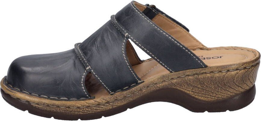 Josef Seibel Clogs Catalonia 84 vintage blokhak zomerschoen slippers met 4 5 cm hak