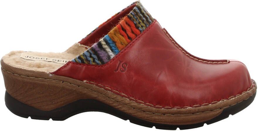 Josef Seibel Clogs CATALONIA 59 met veelkleurig textielbeleg