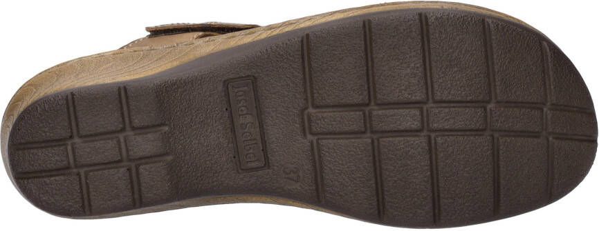 Josef Seibel Clogs Catalonia 84 vintage blokhak zomerschoen slippers met 4 5 cm hak