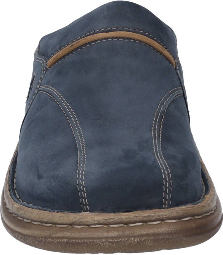 Josef Seibel Clogs Klaus zomerschoen slippers vakantie met modieuze contrast-bekleding