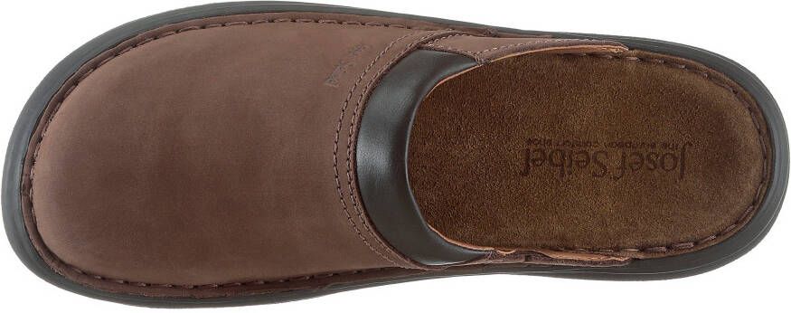Josef Seibel Clogs MAX zomerschoen slippers vakantie met contraststiksels