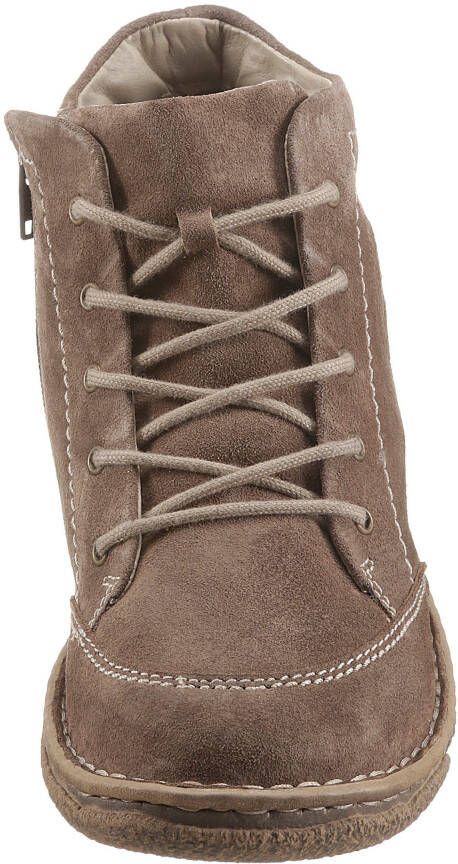 Josef Seibel NEELE~01~~~~~~~~~~~~~~~~~~~~~~ Hoge sneakersVeterlaarzenDames veterschoenenDames sneakersHalf-hoge schoenen Taupe - Foto 6