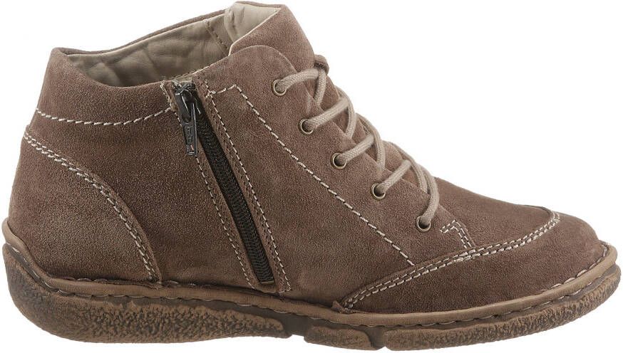Josef Seibel NEELE~01~~~~~~~~~~~~~~~~~~~~~~ Hoge sneakersVeterlaarzenDames veterschoenenDames sneakersHalf-hoge schoenen Taupe - Foto 7