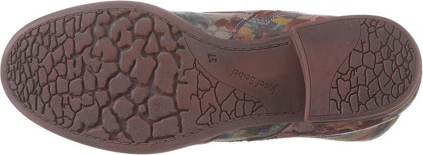 Josef Seibel Hoge veterschoenen SANJA 01 met bloemenprint