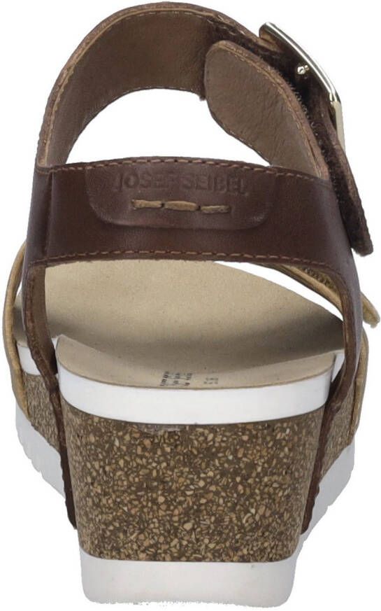 Josef Seibel Sandalen Quinn 02 plateausandaal sleehaksandaal klittenbandschoen met gespen